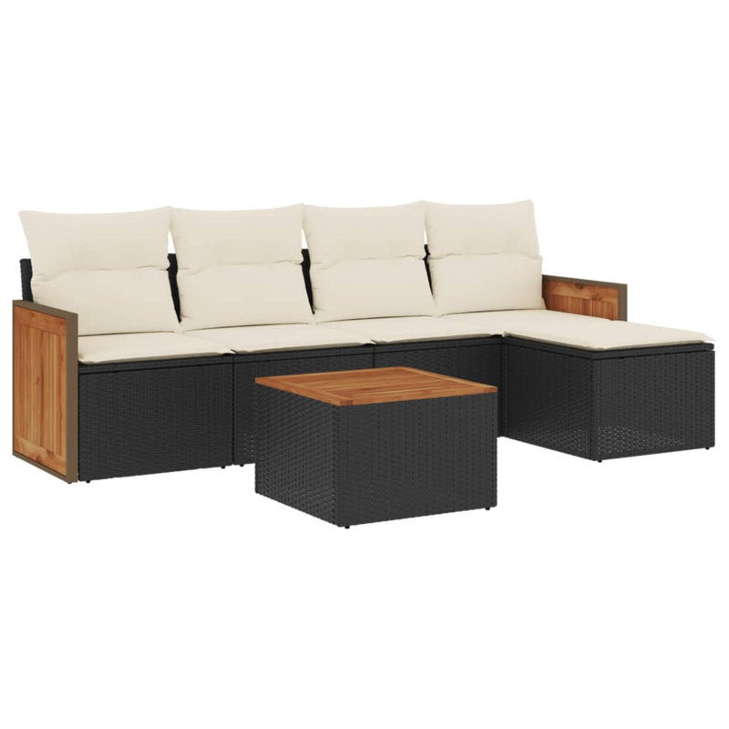 Vidaxl Garden Sofa Set  PE Rattan Large Modular Garden Sofa Set