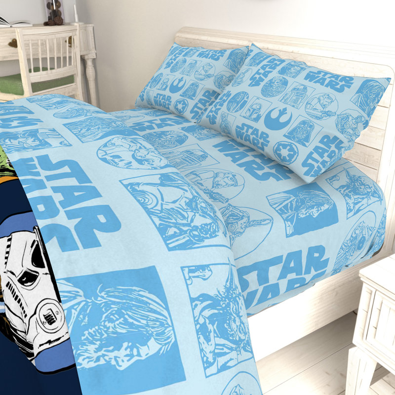 Ensemble de draps en microfibre Galactic Grid, Double