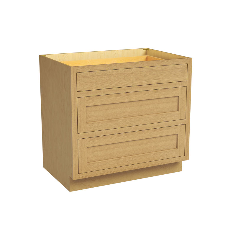 Armoire de cuisine à 3 tiroirs L 36 po x H 34,5 po x P 25 po prête à assembler Casainc, W36"x H34.5"