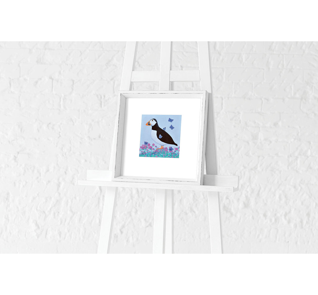 'Puffs of Blue' by Ailsa Black - Picture Frame Painting Print on Wood