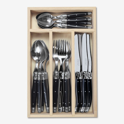 Rosalind Wheeler Delshon 24 Piece Stainless Steel Cutlery Set , Service for 6