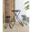 57.5X23.6X39.8" Stowable Side Table And Two Seats
