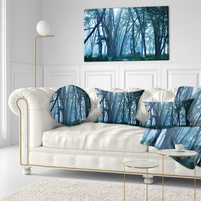 Coussin lombaire imprimé forêt tropicale dense