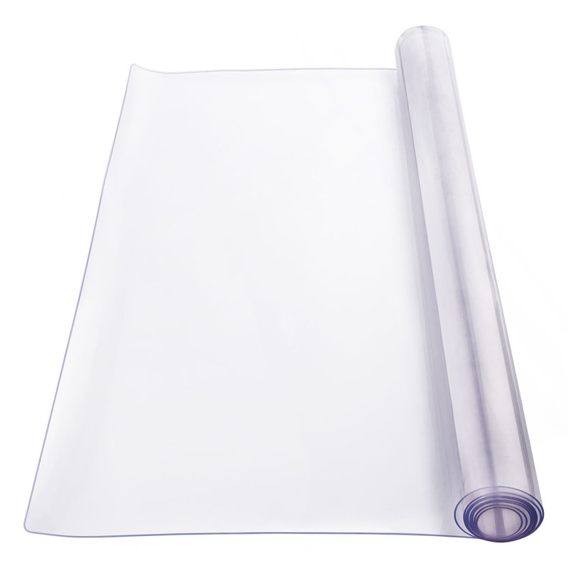 PVC Table Protector 42X60 Inch Clear Plastic Desk Protector 2.0Mm Thick, 3.94" H x 44.49" W x 3.54" D