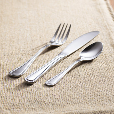 New Star Food Service Slimline Stainless Steel Flatware Set - Service for 12