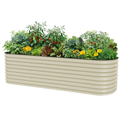 Lit de jardin surélevé modulaire en métal 26 po de hauteur 26 po