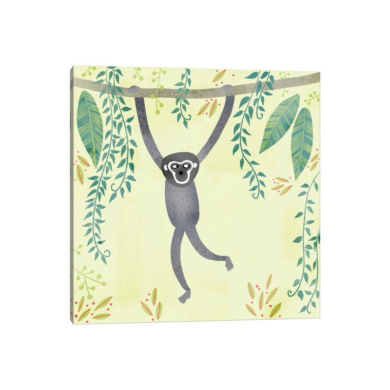 Gibbon by Nic Squirrell - Wrapped Canvas Gallery-Wrapped Canvas Giclée, 26" H x 26" W, Wrapped Canvas