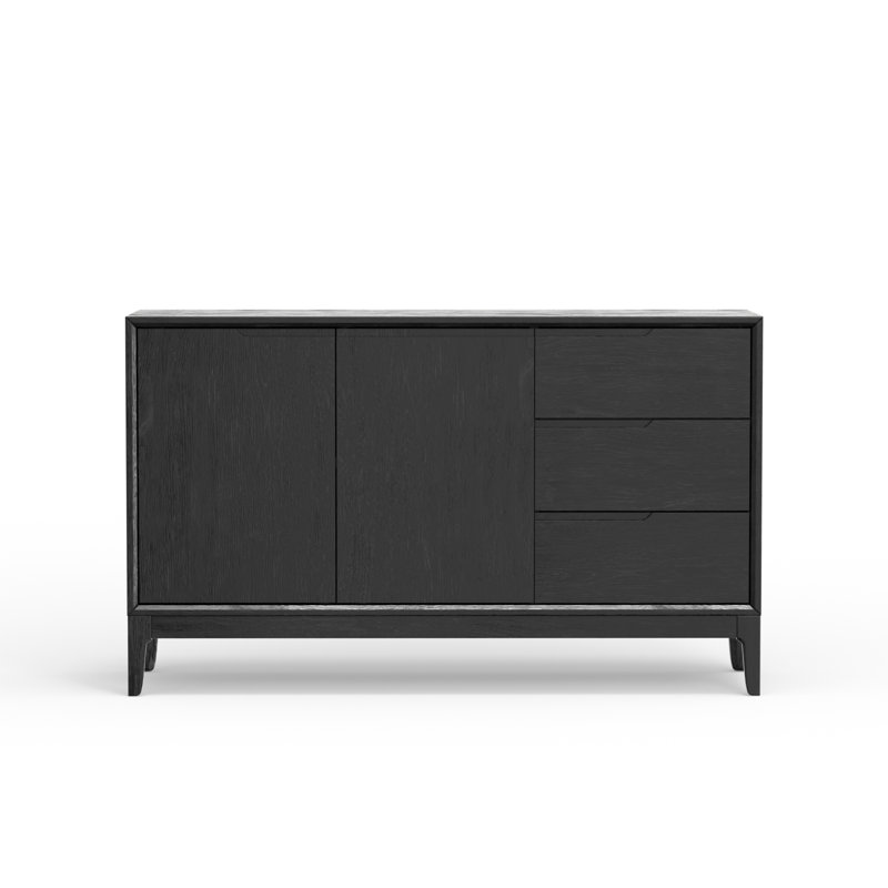 Buffet 3 tiroirs Rise, Noir