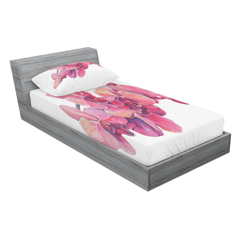 Microfiber Sheet Set, Twin Sheet Set with Fitted Sheet