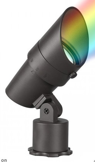 Ilumenight Low Voltage Metal Spotlight, Bronze on Brass