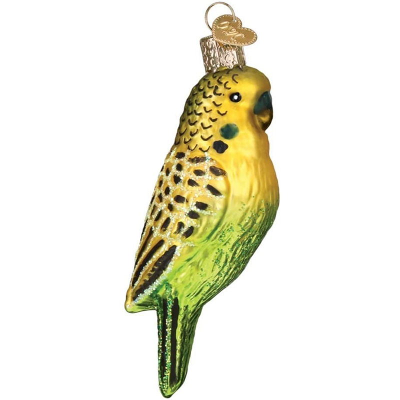 Ornement figurine suspendu perruche miniature