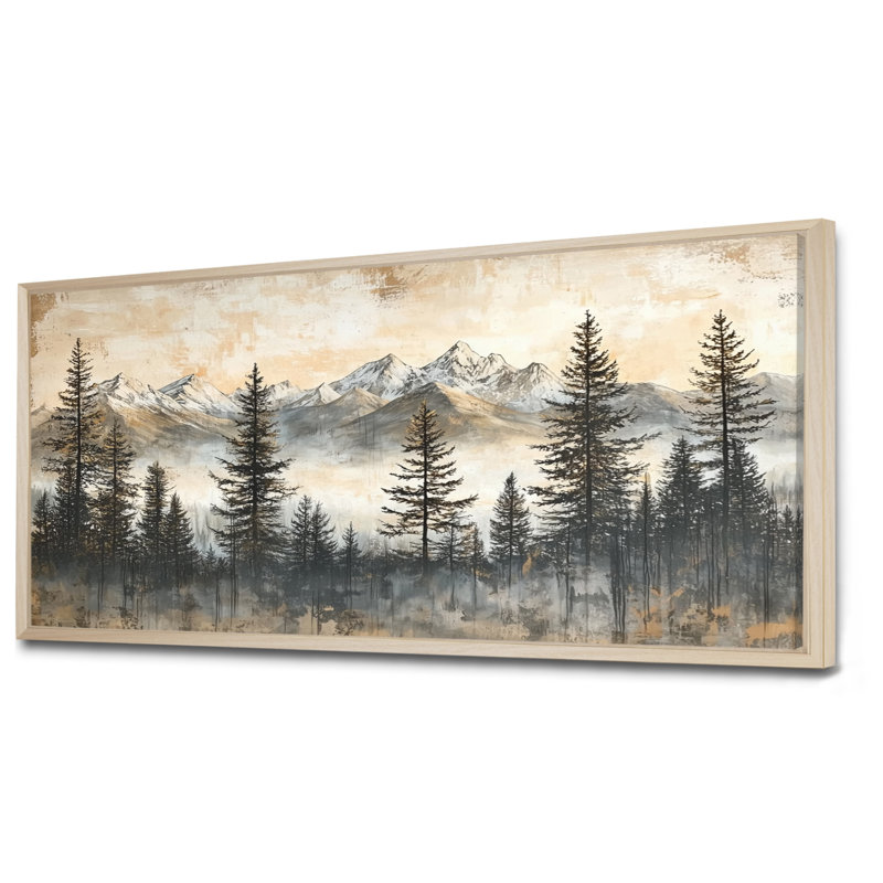 Gerarde - Landscapes Wall Art, H 28 po x l 60 po, Impression encadrée flottante, Cream