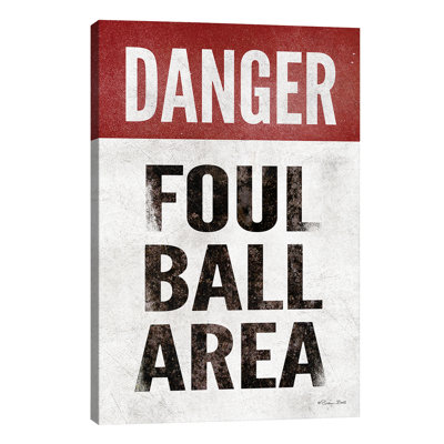 Foul Ball Area - Wrapped Canvas Print