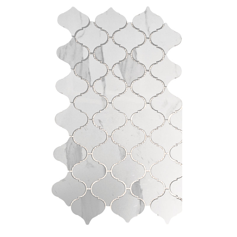 Arabesque 9.1"x10.3" Porcelain Mosaic Wall & Floor Tile