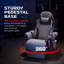 Fauteuil de jeu inclinable RESPAWN 900 avec repose-pieds, porte-gobelet et pivot, tissu gris