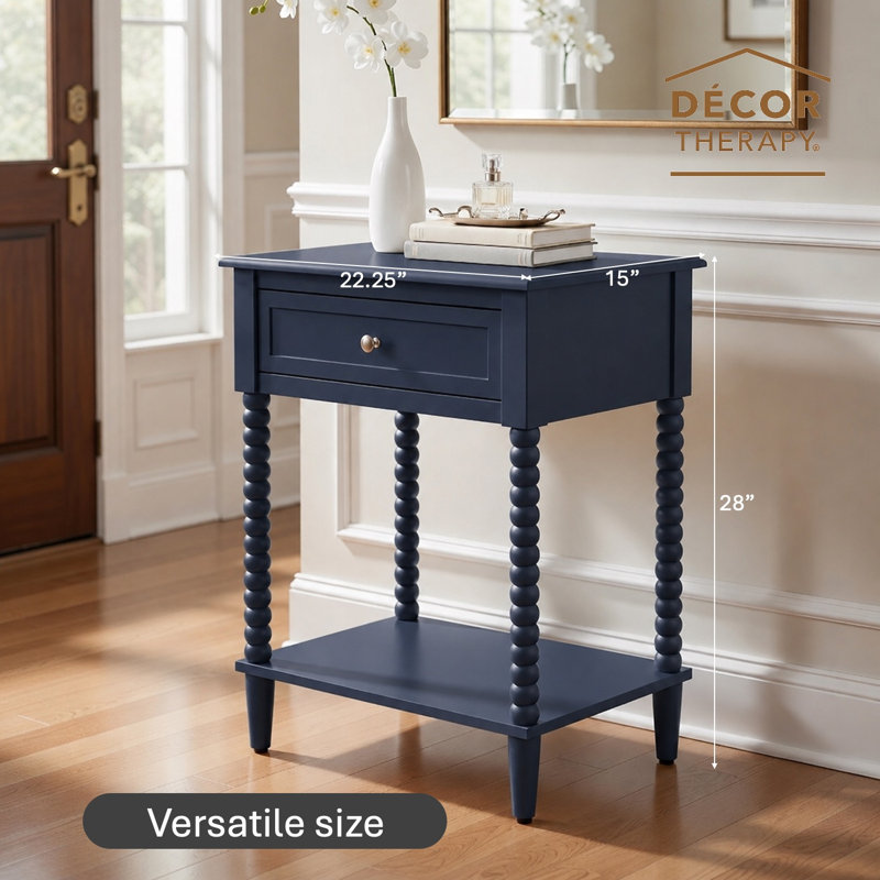  Table de chevet Preston Traditional, Navy