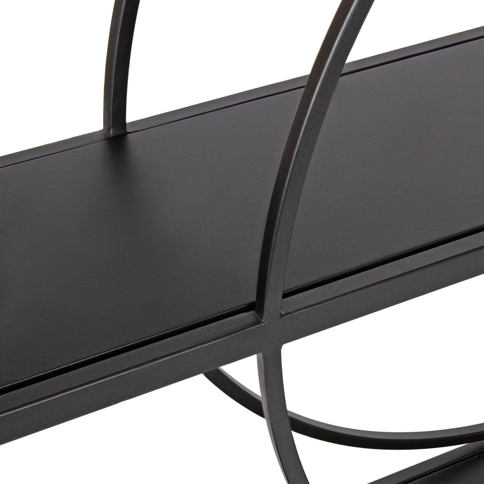 Morales 3 Piece Accent Shelf, Black