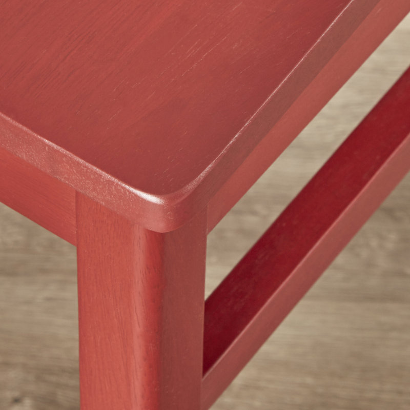 Littell 18'' H Solid Wood Side Chair, Red