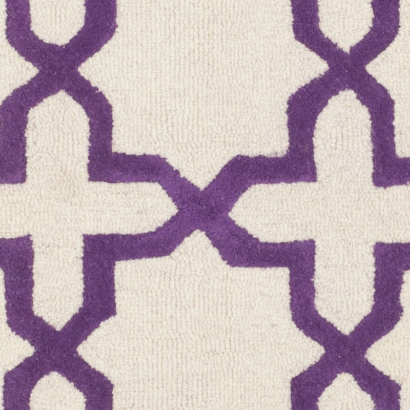 Cambridge Hand Tufted Wool Geometric Rug, Square 6'