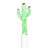 Latitude Run® Handmade Celebration Cactus Recycled Glass Cocktail Stirrer