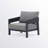 4 Pieces Aluminum Outdoor Patio Conversation Set With 5.2'' Seat Cushions-1506766003