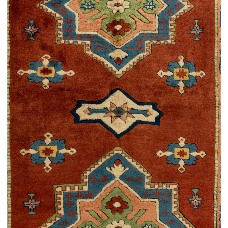 Nouveau tapis turc noué à la main 100% laine. Poils doux et moyens