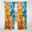 Heloise - rideau en plumes - rideau occultant à motif floral - 1 panneau-250279855