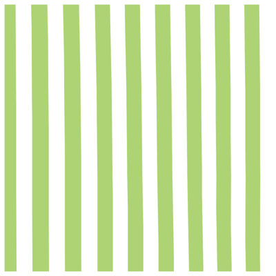 Green White Stripes Canvas Gallery Wrap in Many Sizes
