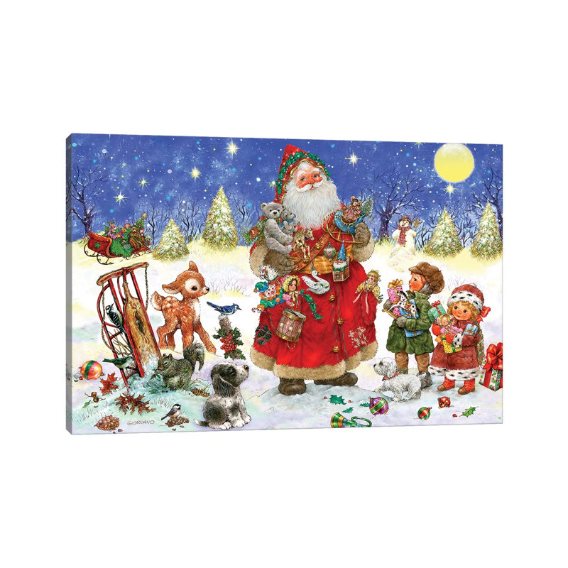 What I Want For Christmas by Giordano Studios - Wrapped Canvas Painting, 20.32 cm H x 30.48 cm W