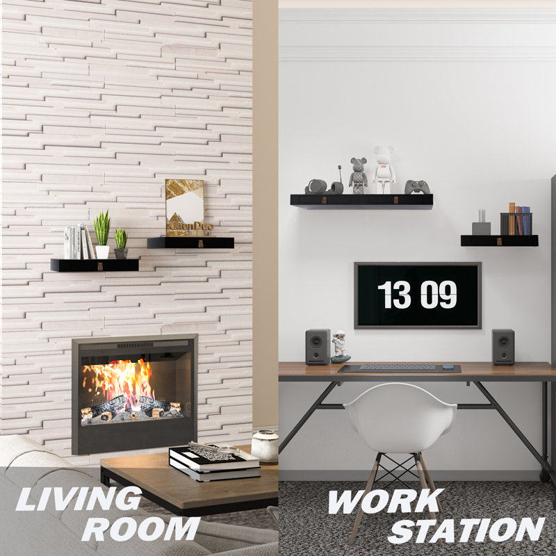 Martyn Floating Shelf, Black