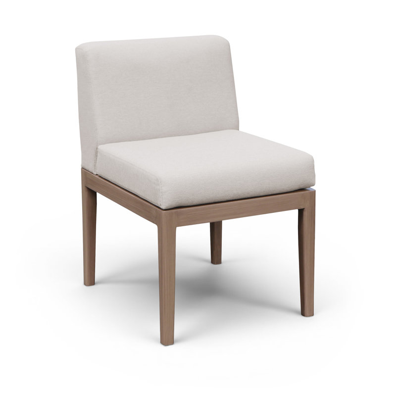 Chaise d'appoint de salle à manger d'extérieur Solace, Crème