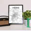 Vienna City Map - No Frame Print-1834677491