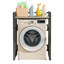 Étagère de rangement empilable laveuse-sécheuse 29,5 po, au-dessus de la laveuse et de la sécheuse pour la salle de lavage, la salle de bain, robuste, réglable en hauteur, épaisseur de paroi de 1,2 mm, capacité de 660 lb (noir, 29,5 po)