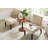 Accent Chair with Round Wood Table-80391810