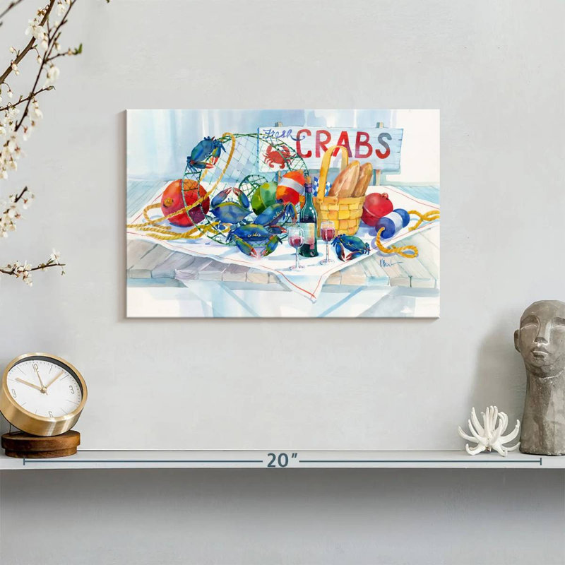 Brampt Crabs Galore, 8" H x 12" W