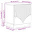43cm W Composite Bedside Table-2101290810