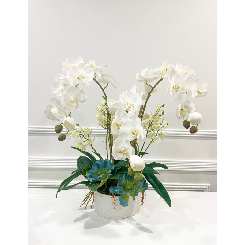 Malden Orchid Faux Floral in Vase