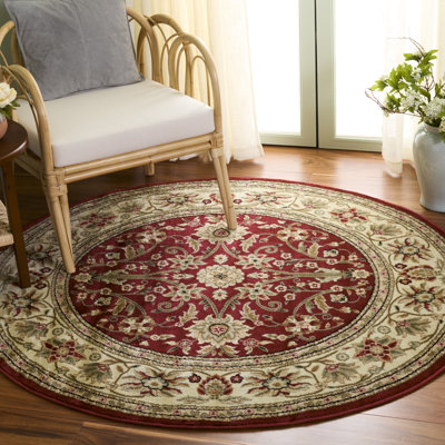 Lyndhurst Oriental Area Rug In Ivory / Red