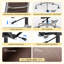 Fauteuil de bureau sans accoudoirs en cuir véritable, dossier mi-haut ou haut, structure en aluminium-1278862039-1278862040