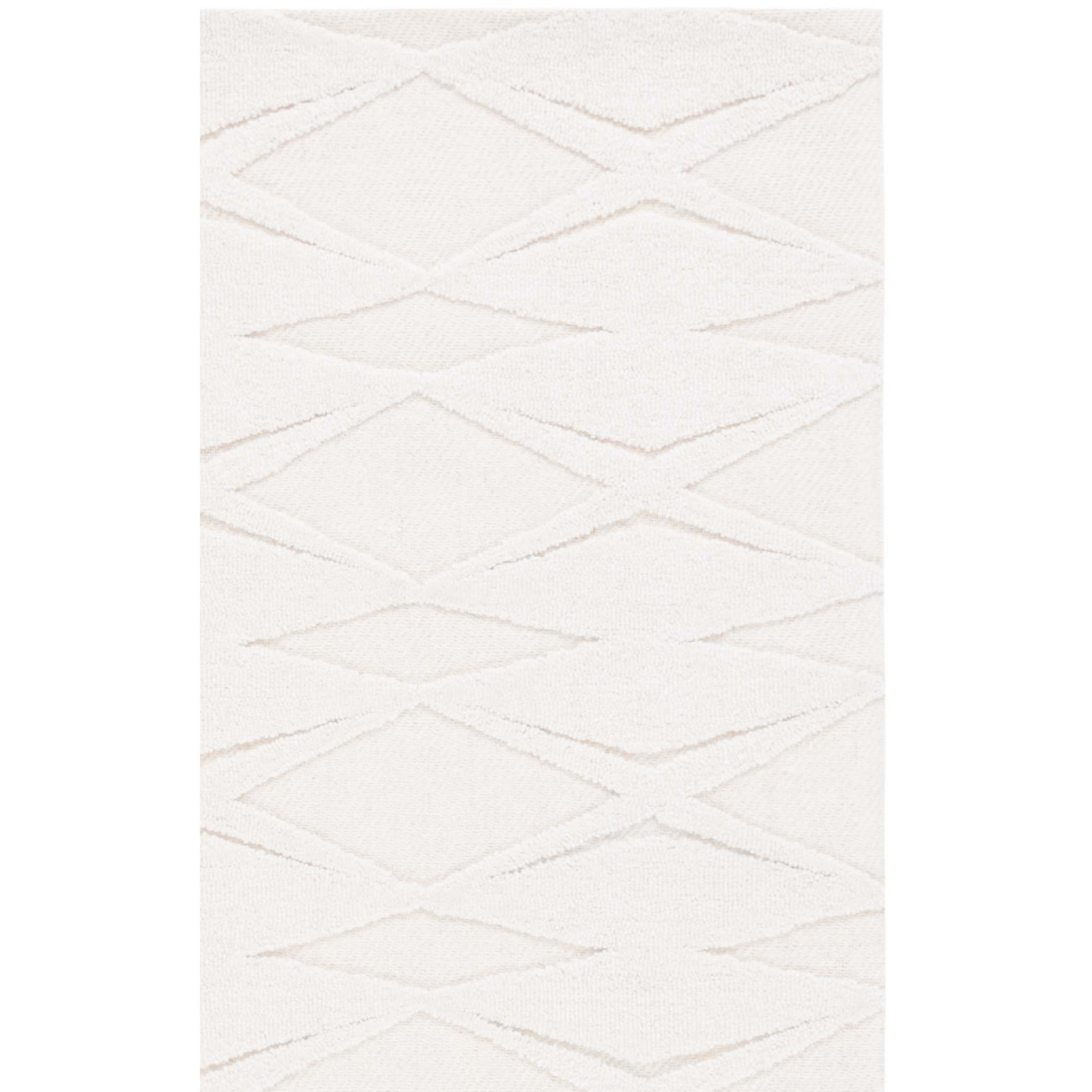 Elphia Hand Tufted Ivory Rug, Rectangle 6' x 9'