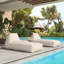 Chaise longue beige