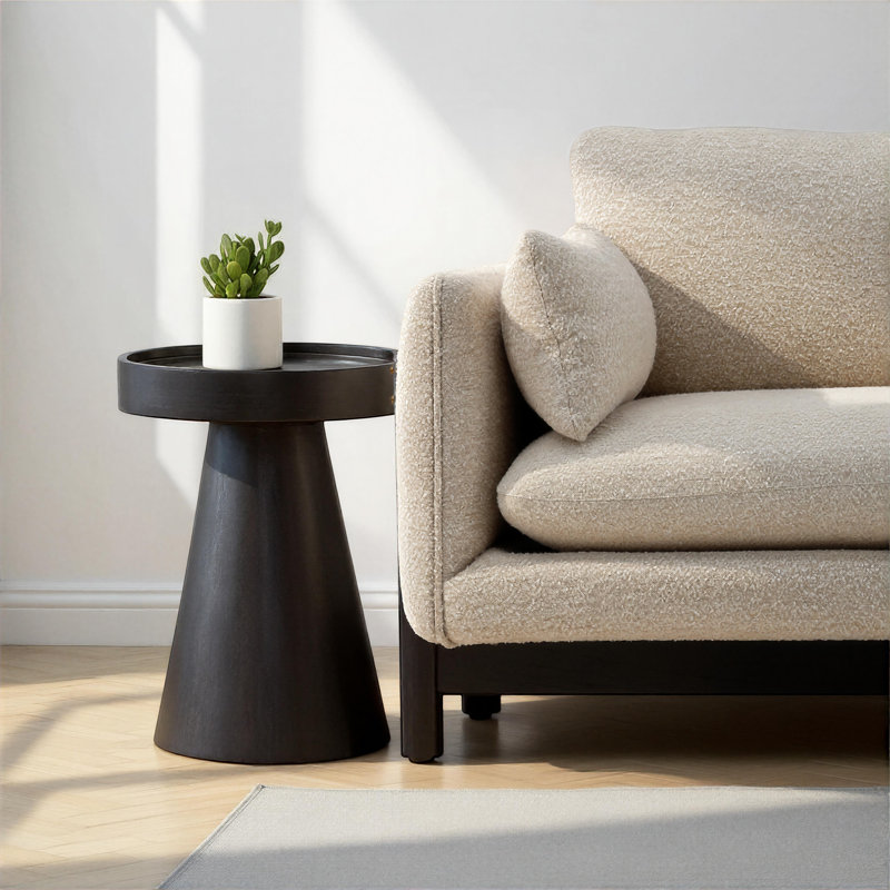 Table de bout Blandon Mango, noir sablé