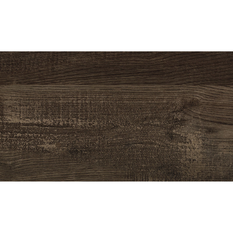 Grand lit en bois avec finition brun rustique et tête de lit, meubles de chambre à coucher Rails - taille de tête de lit