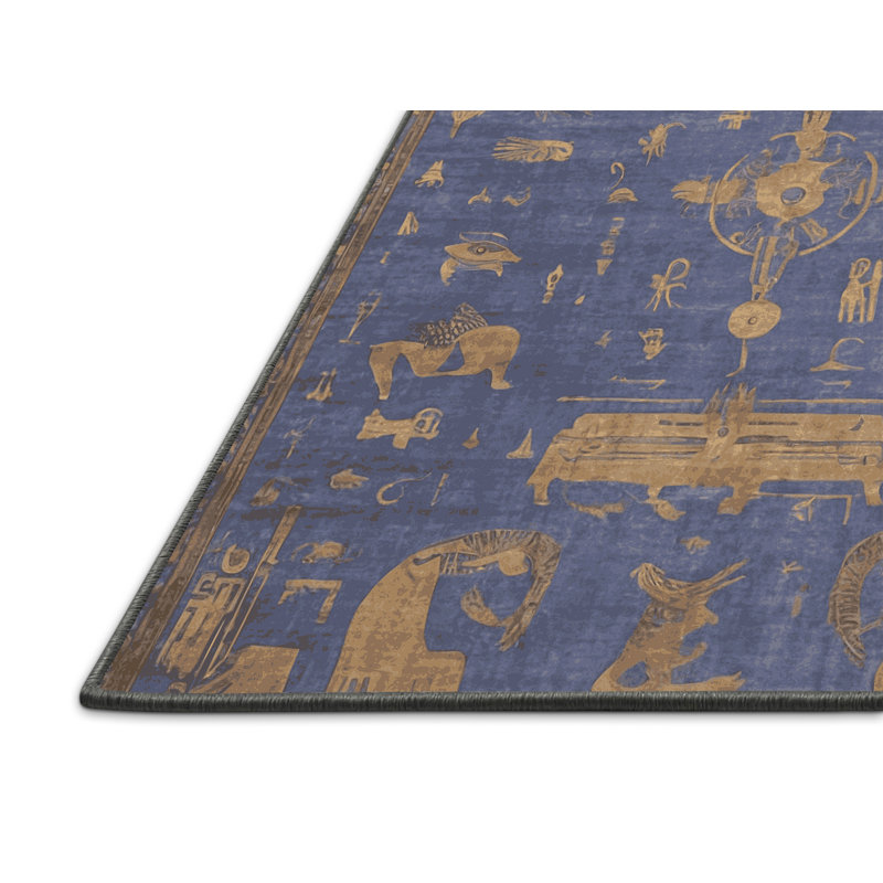 Tapis gris soyeux et moelleux, Rectangulaire 3 pi x 5 pi