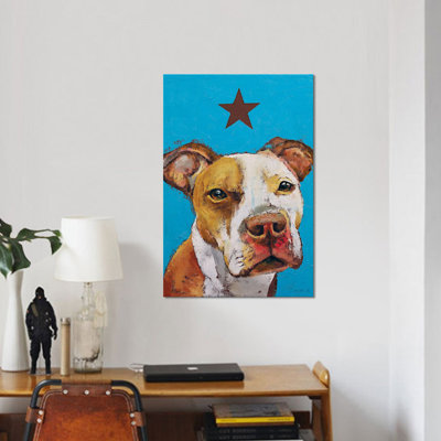 American Pit Bull by Michael Creese - Wrapped Canvas Graphic Art