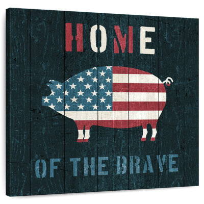 Plaque murale Kema American Farm Pig