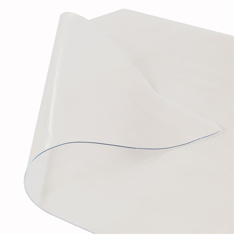Tapis de chaise de bureau pour sols durs transparent, rectangulaire avec rebord, PVC durable, protection de plancher