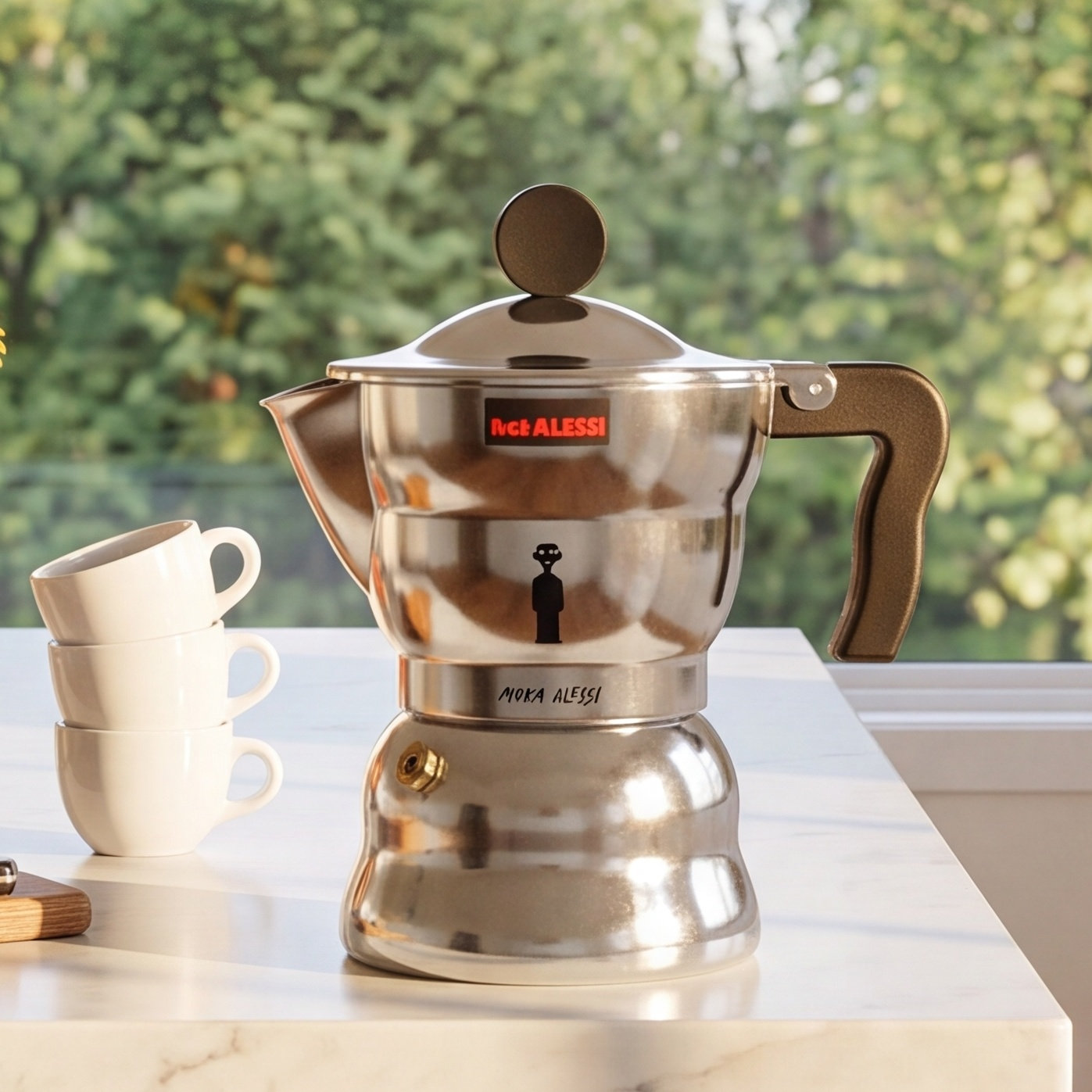 Alessi Moka Espresso Maker, 3 Cup