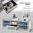 Silver Mirrored TV Stand