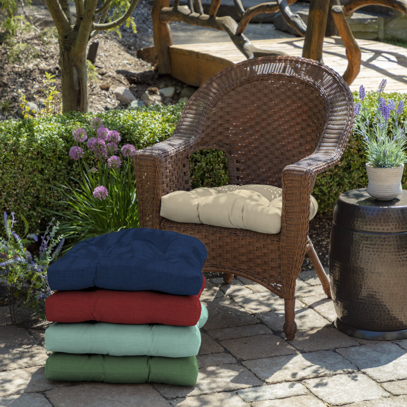 ARDEN Outdoor Dining Chair Cushion, Cream